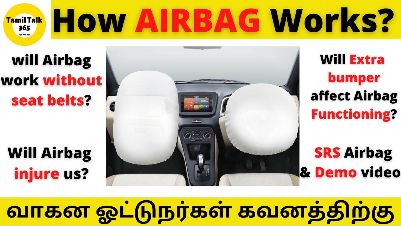 How Airbag Works?🚙 I SRS Airbag I Will Airbag work without seat belts? I Airbag & Seat belt I Tamil