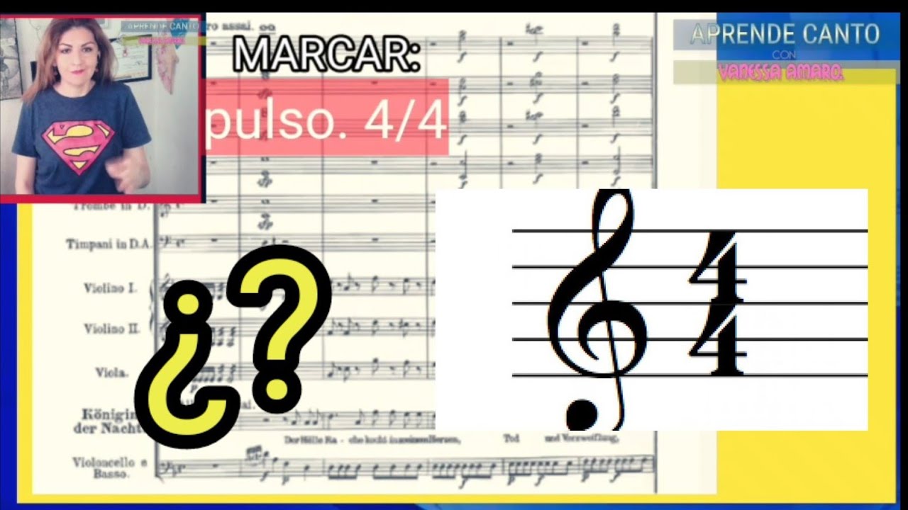 1. &iquest;QU&Eacute; ES UN COMPAS DE 4/4 Y C&Oacute;MO SE MARCA? | El Aula de Vane. 😮🎼🎶🌟