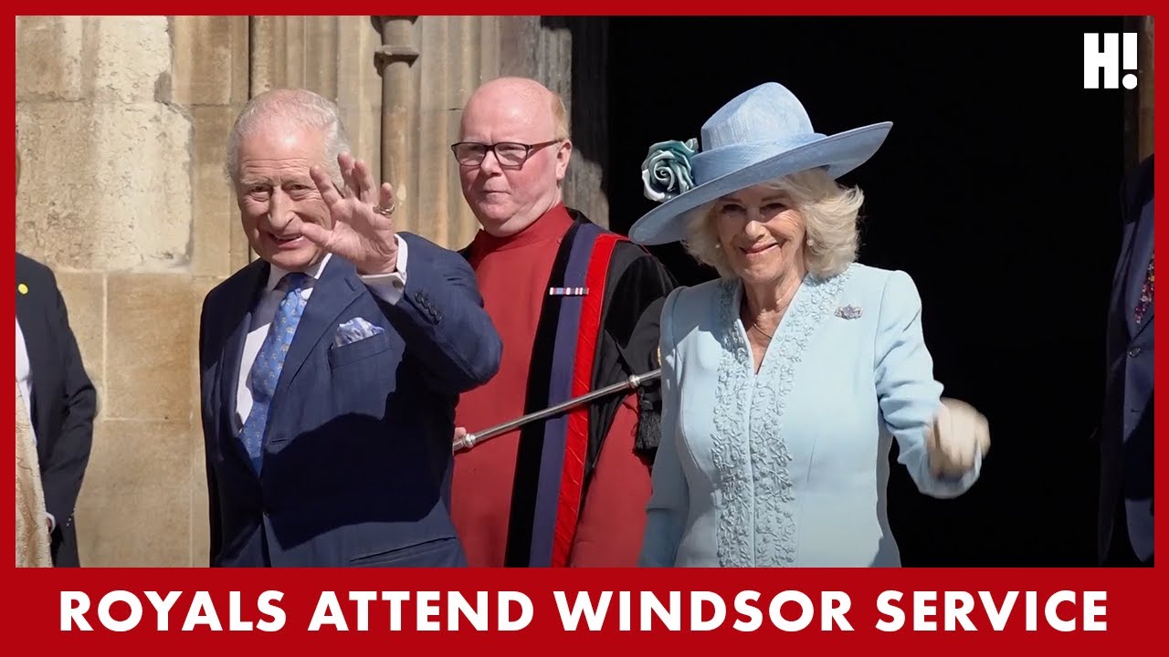 King and Queen attend Easter Sunday service in Windsor | HELLO!