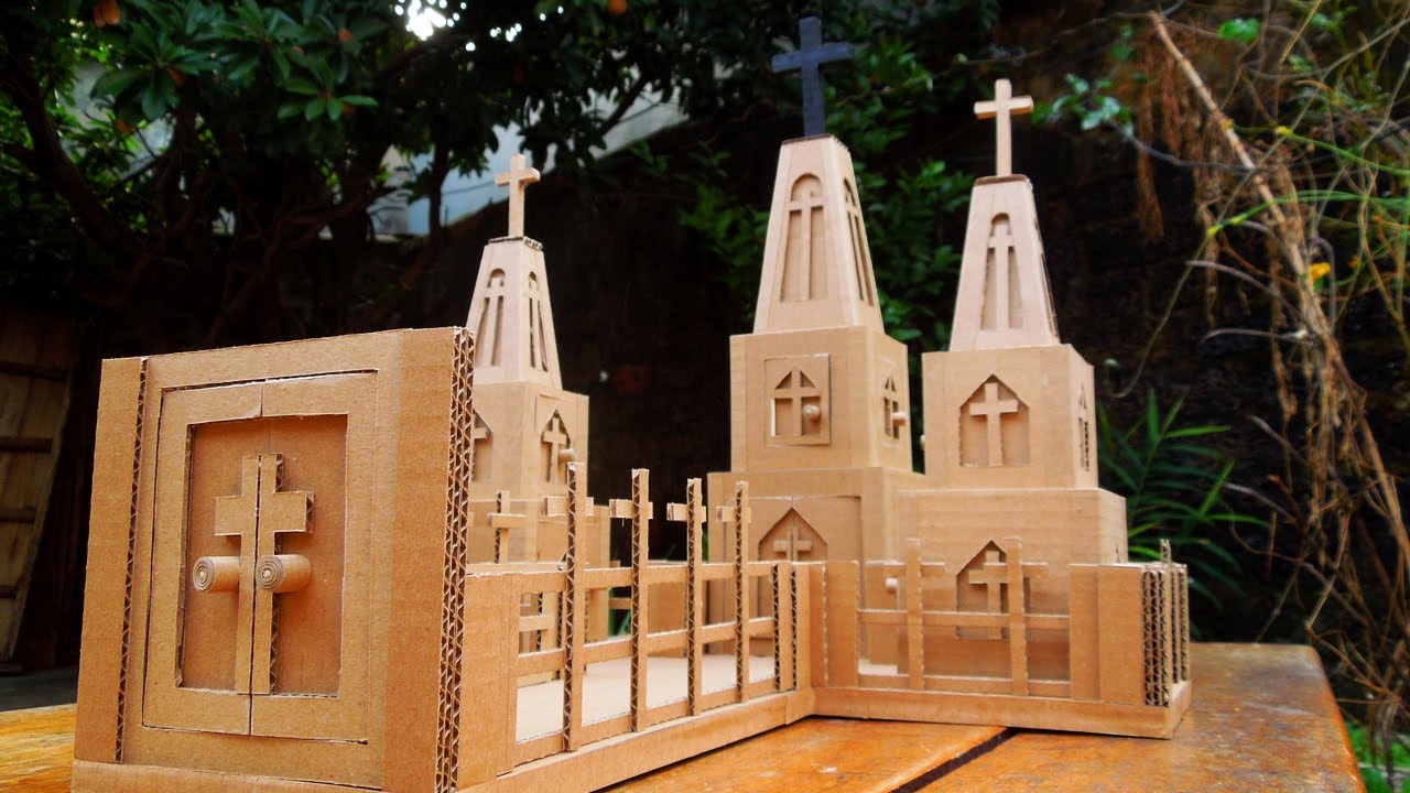 How To Make Catholic Church from Cardboard