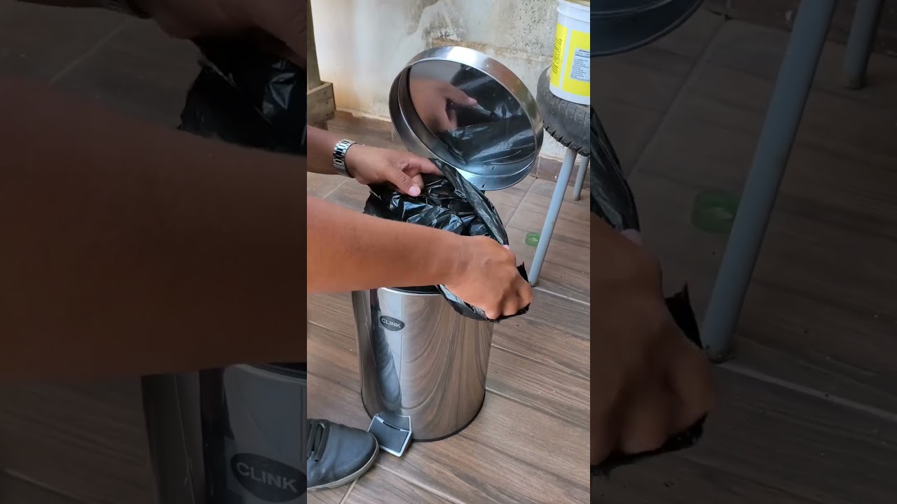 o jeito certo de colocar saco de lixo no sextinho