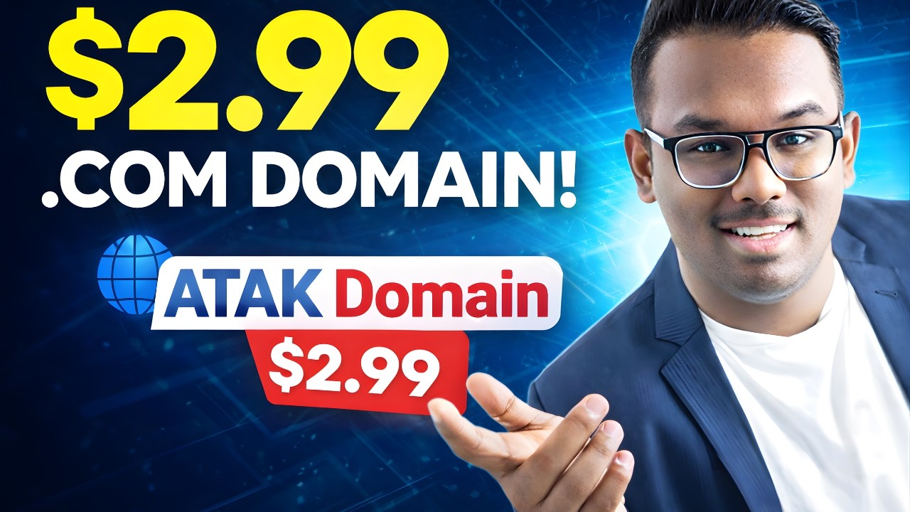 How I Bought a .COM Domain for $2.99 (ATAK Domain Explained)