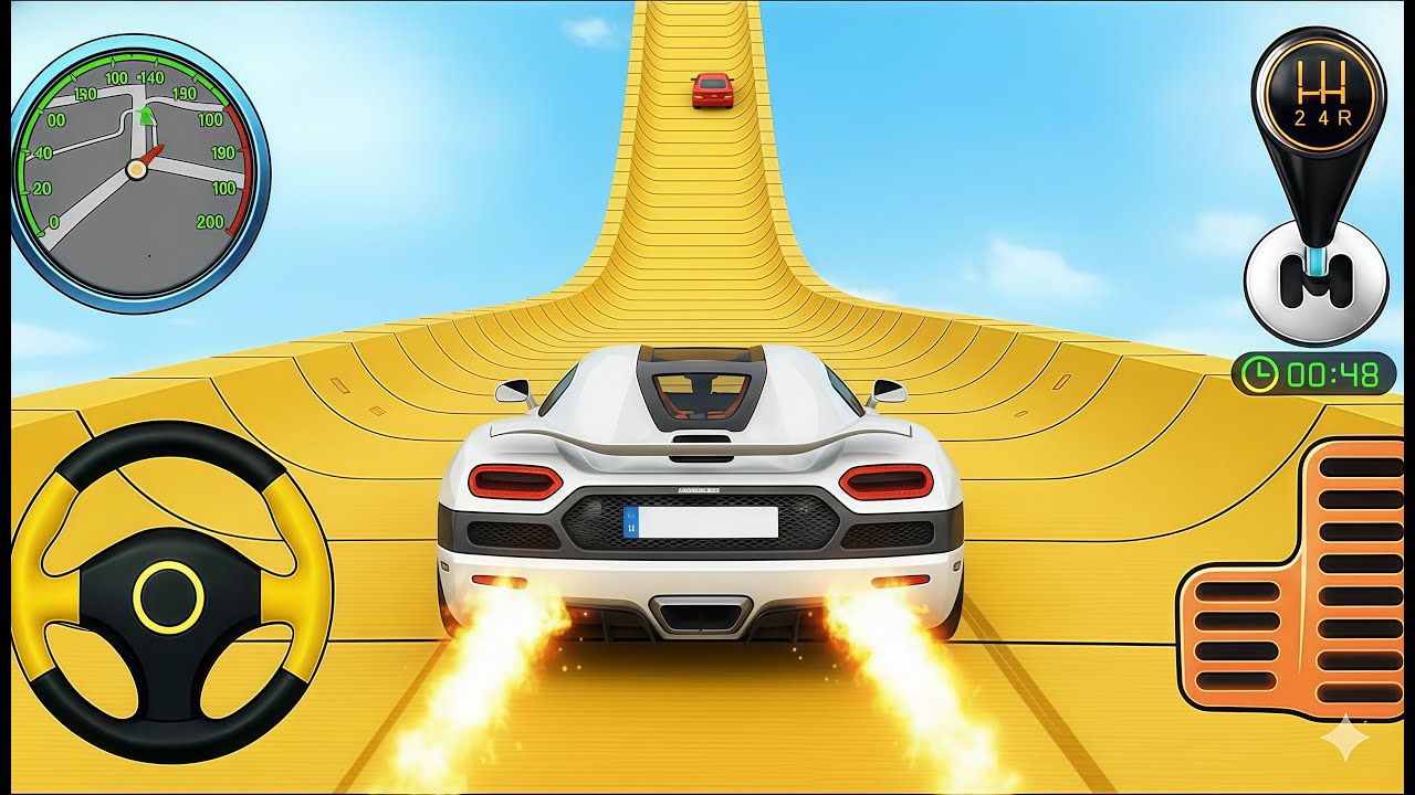 😱🤯 IMPOSSIBLE BUGATTI JUMP! (99% PEOPLE FAILED!) | GT Car Stunt Master 💀