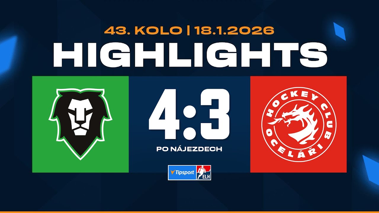Highlights | BK Mladá Boleslav vs. HC Oceláři Třinec 4:3sn | 18.01.2026