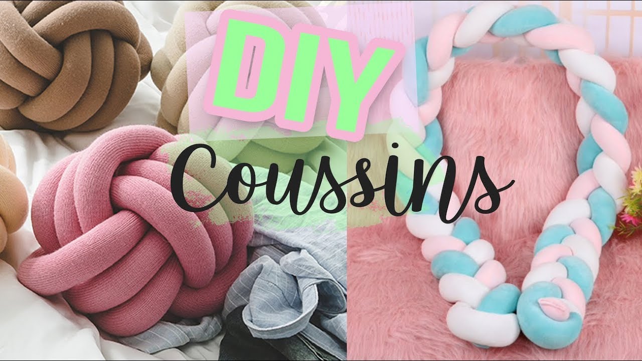 JE FABRIQUE DES COUSSINS NOEUDS & TRESSE _ tour de lit b&eacute;b&eacute; tresse