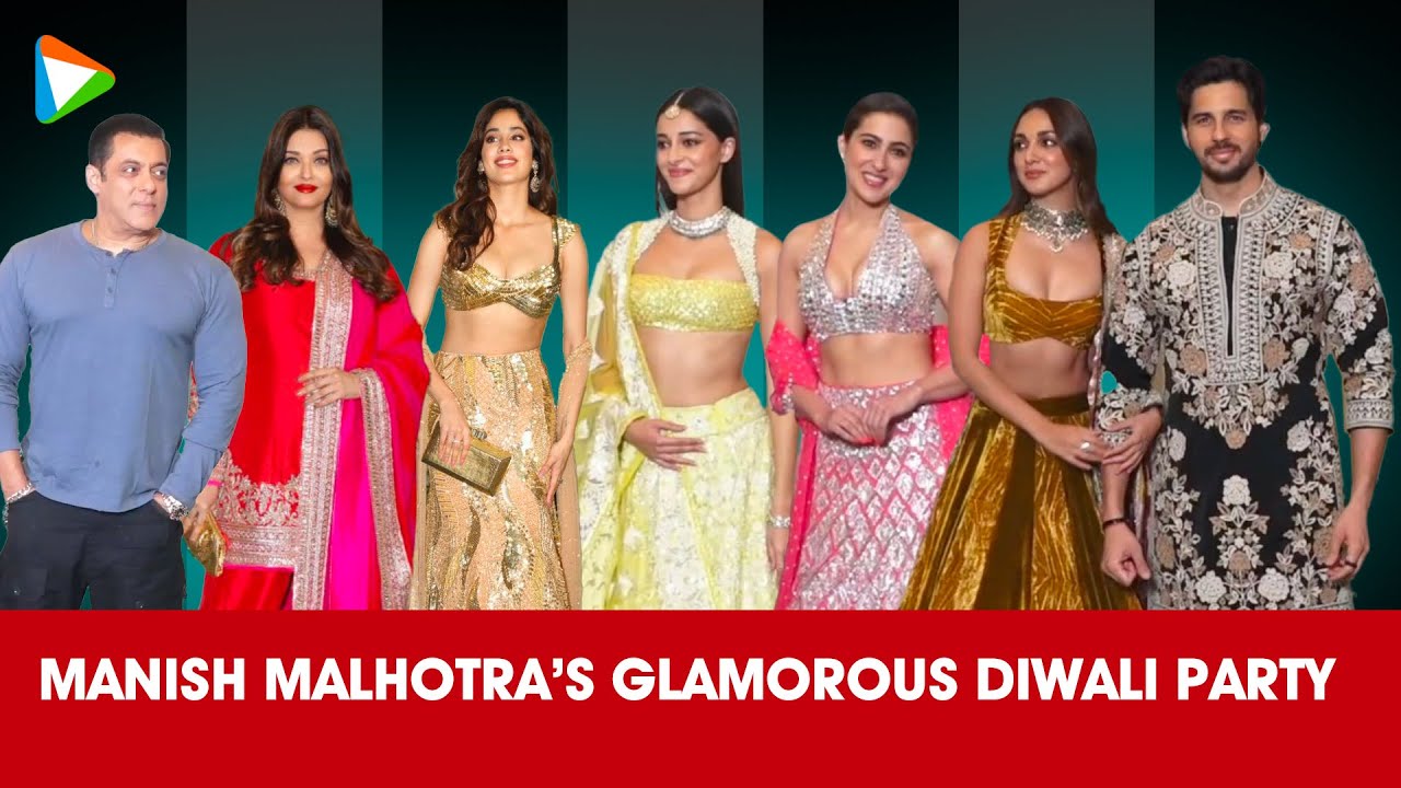 Salman Khan, Aishwarya Rai, Karan Johar, Janhvi Kapoor & others at Manish Malhotra's Diwali Party