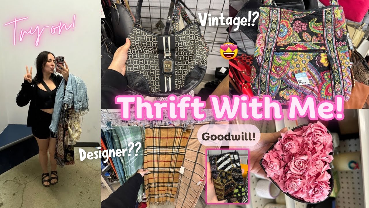 Come Thrift With Me! Vintage Finds + Try On! Goodwill Finds!