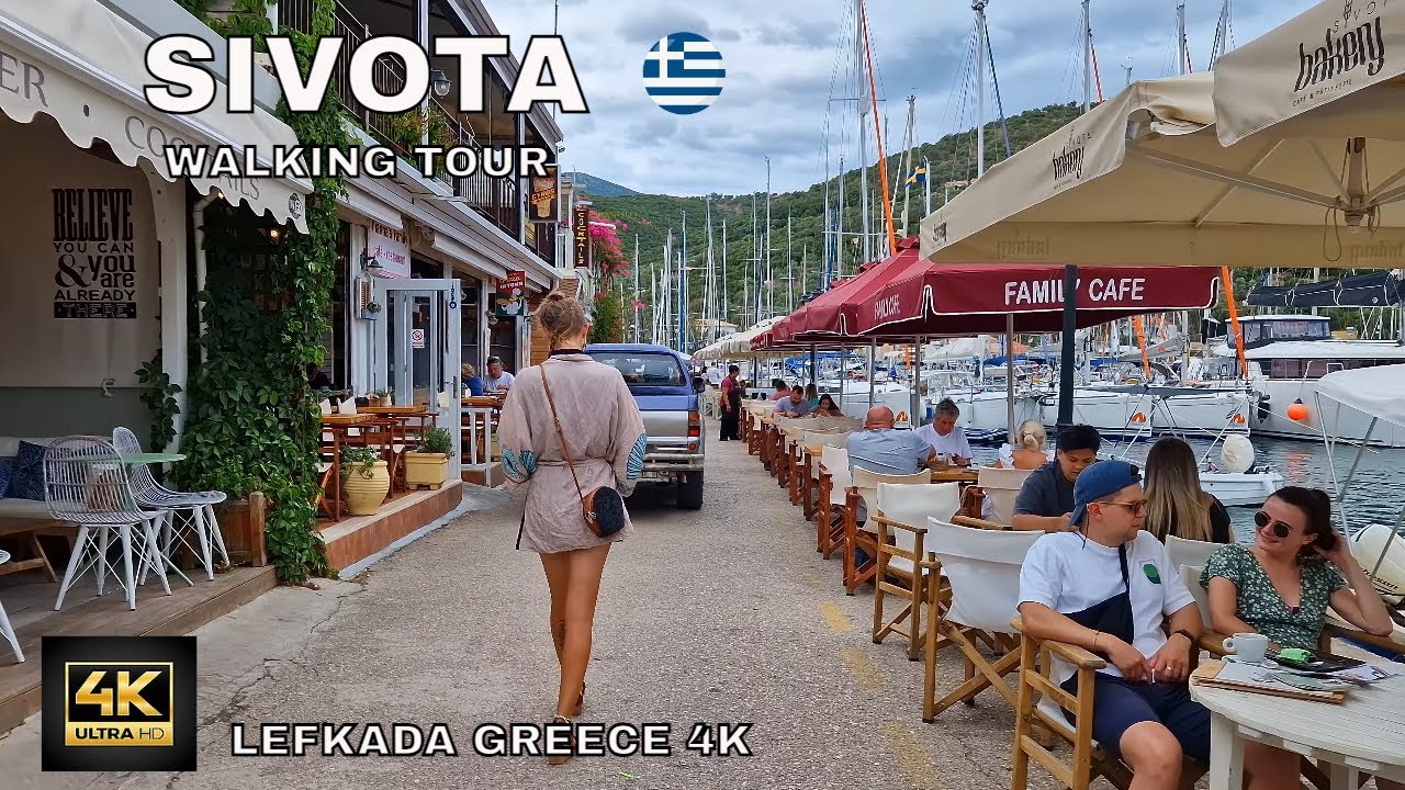Sivota Walking Tour Lefkada Greece 4K