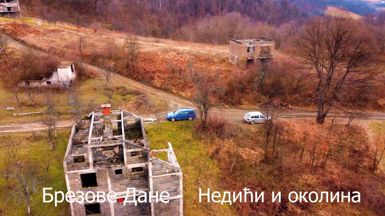 Брезове Дане - Недићи - снимак дроном, 4K,(Маглај ,Нови Шехер)