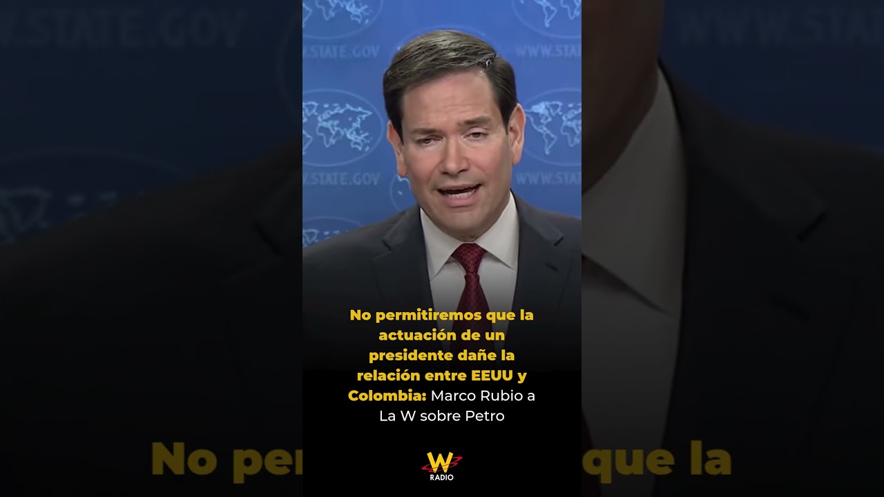 No permitiremos que actuaci&oacute;n de un presidente da&ntilde;e relaci&oacute;n de EEUU y Colombia: Marco Rubio a La W