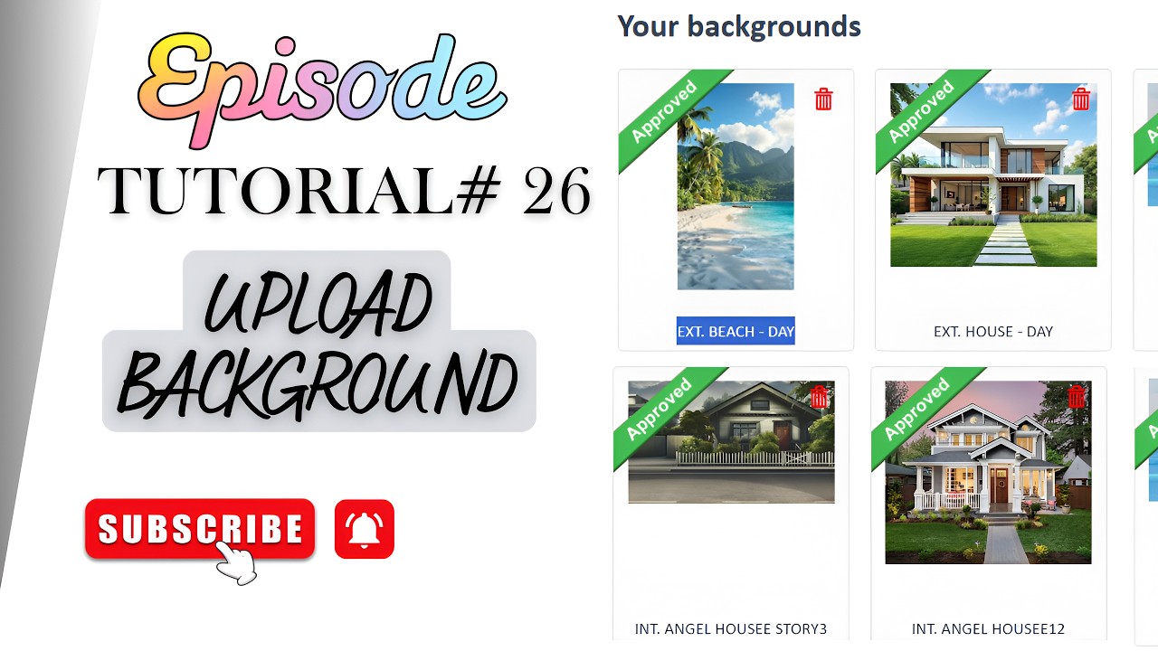Tutorial 26 || Uploading Backgrounds in Hindi/Urdu || Episode Limelight