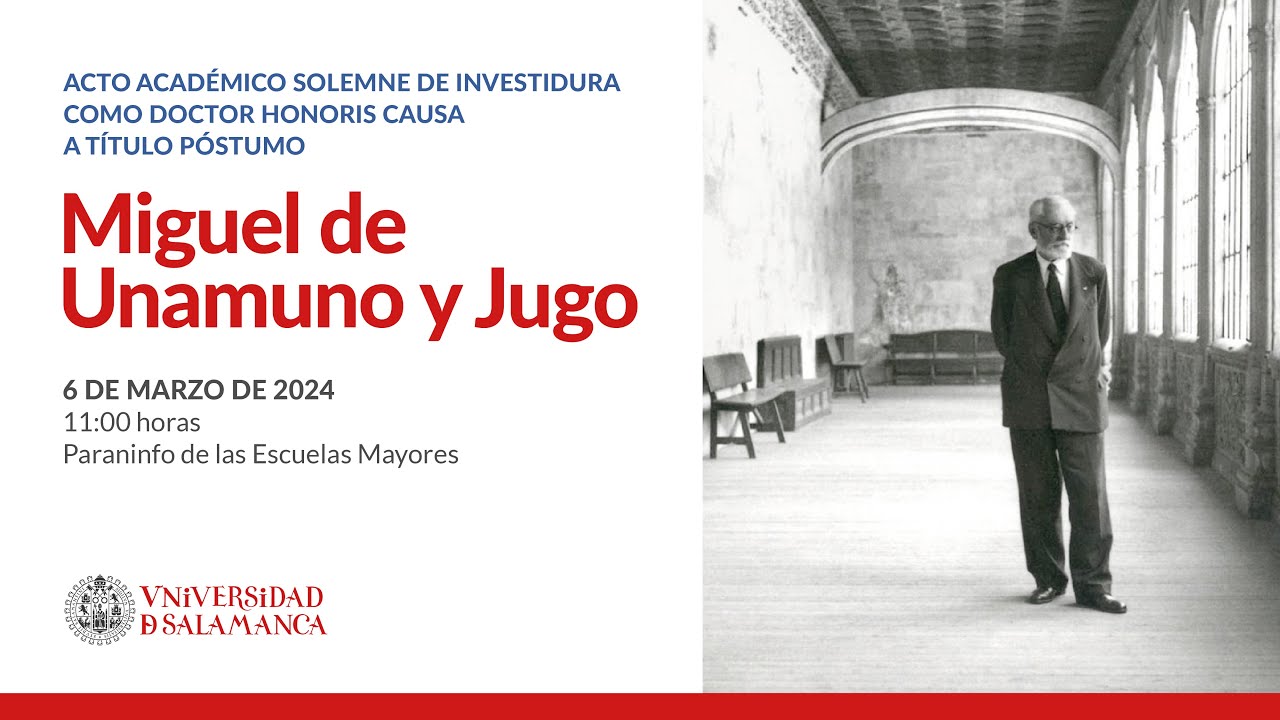 Investidura Doctor Honoris Causa Miguel de Unamuno