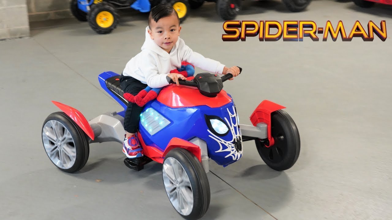 Spiderman New Spiderbike Ride On Car - CKN