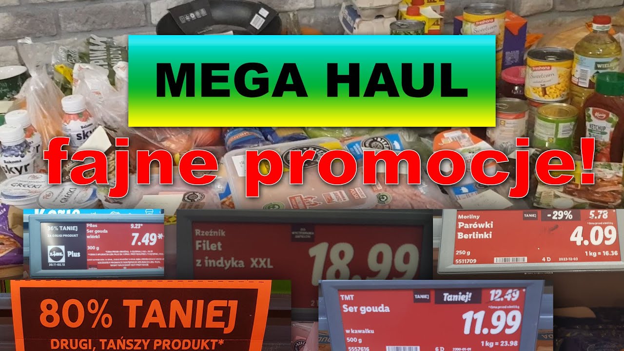 HAUL zakupowy SUPER PROMOCJE! #lidl #oszczedzanie ZAKUPY NA 18 DNI