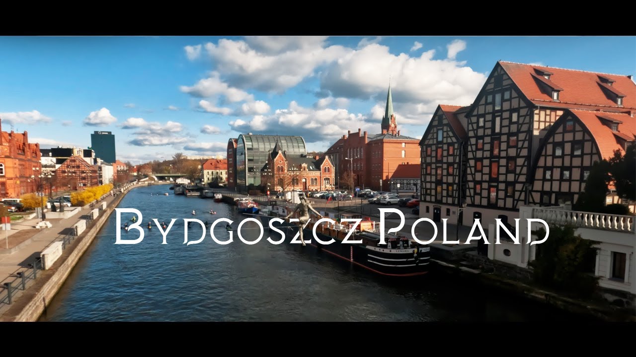 Bydgoszcz Poland 🇵🇱  - Walking Travel with City Sounds