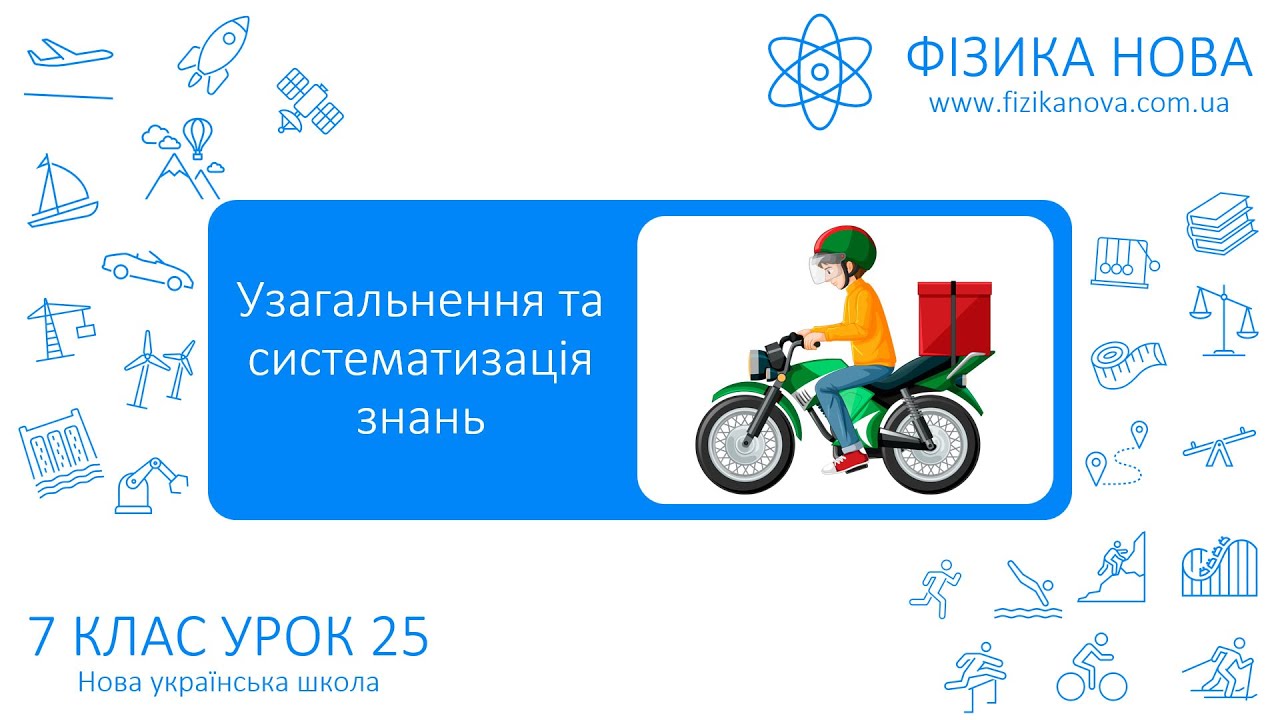 Фізика 7 НУШ. Узагальнення та систематизація знань з теми «Рівномірний рух по колу. Коливальний рух»