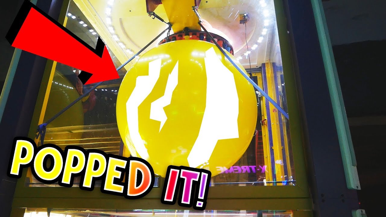 I POPPED THE GIANT BALLOON AT THE ARCADE...