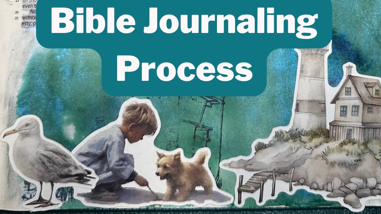 Bible Journaling Process | By the Well 4 God Behold the Lord  | mixed media bible journaling