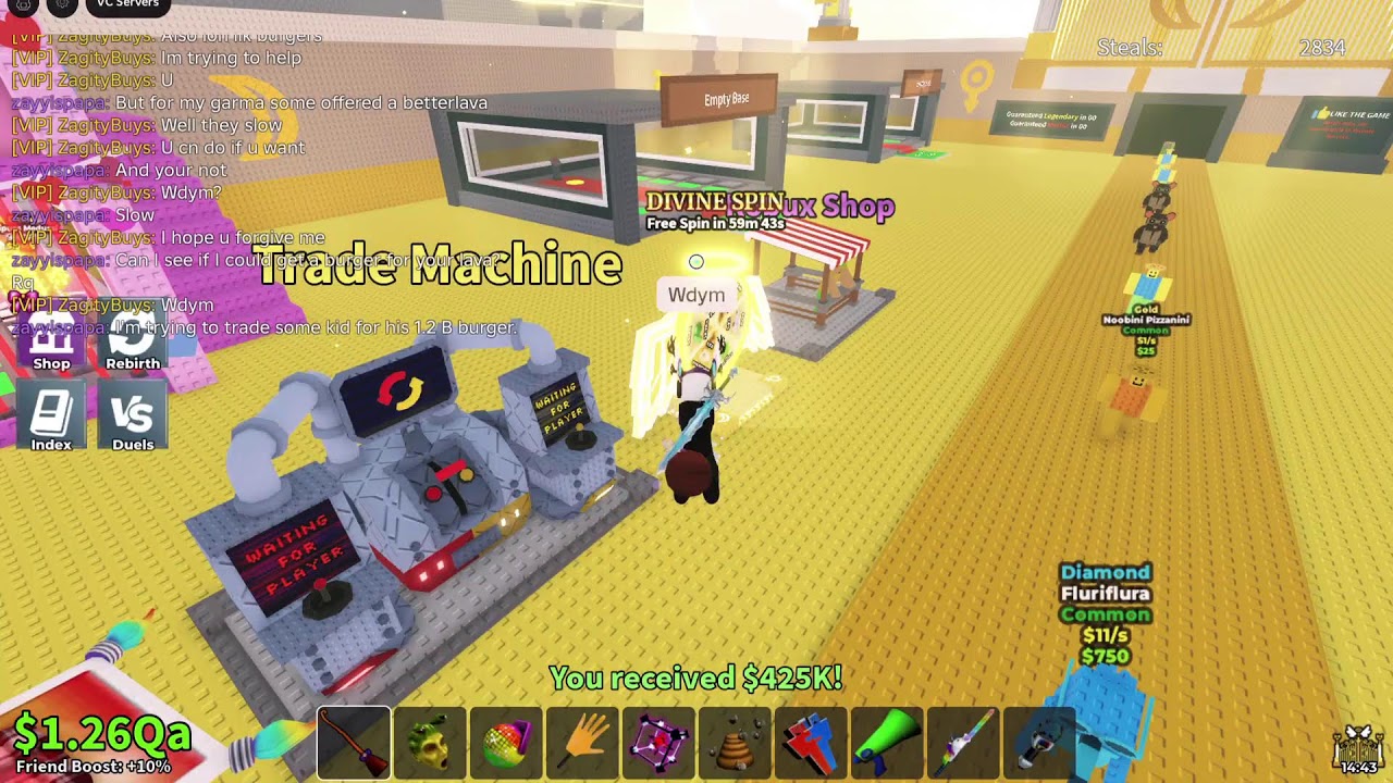TRADING IN SAB (using trading mechien only)