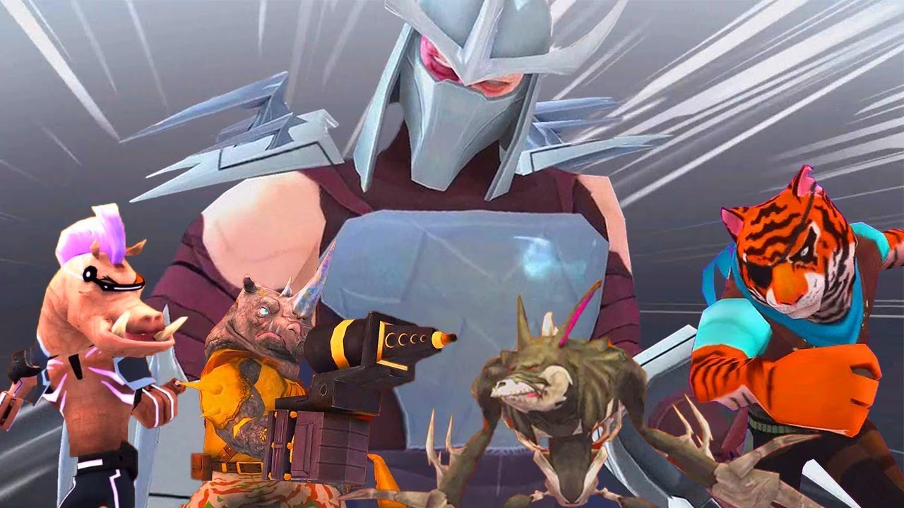 TMNT Legends PVP 862 - Shredder Nick / Tiger Claw / Rocksteady / Bebop / Rahzar