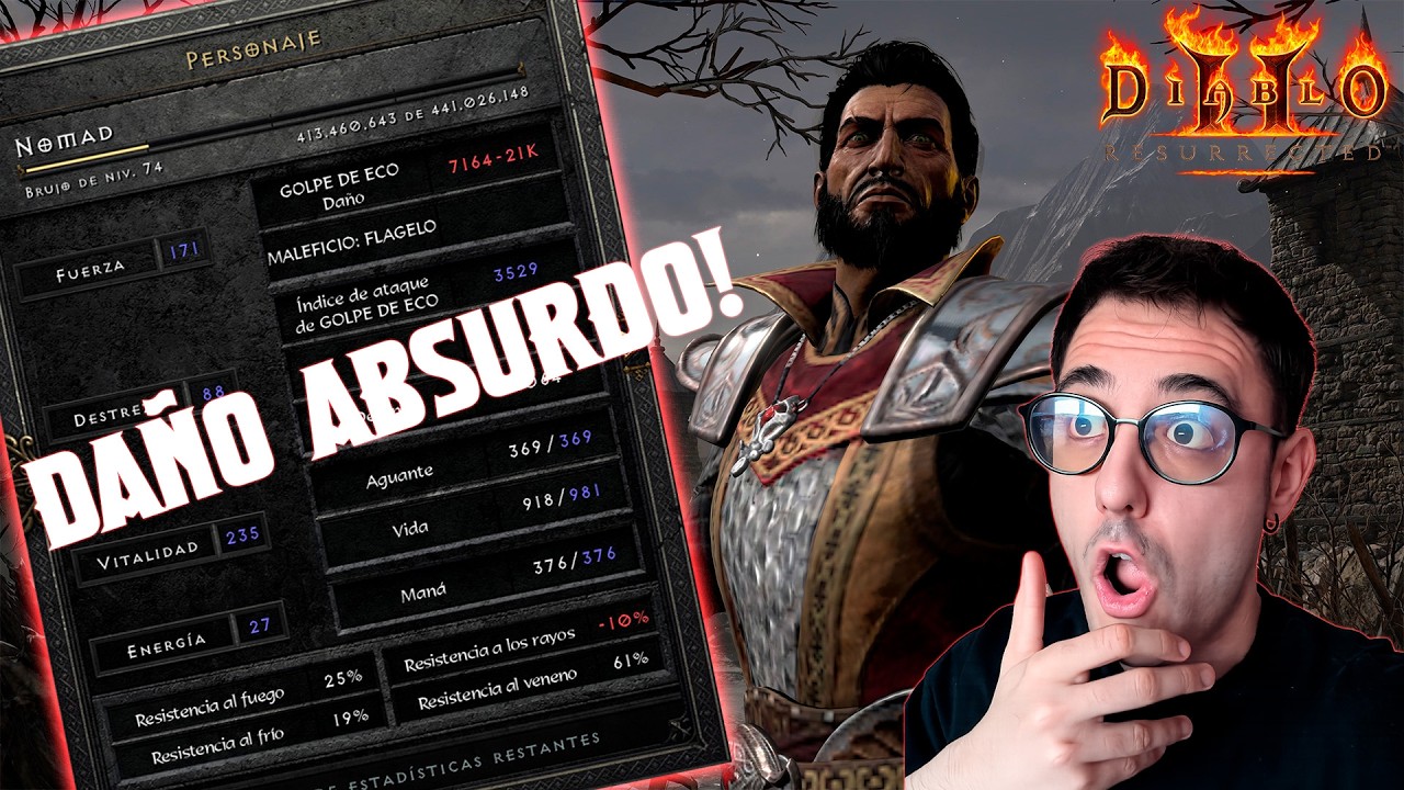 LA MEJOR BUILD DE INFIERNO PARA EL WARLOCK!! | GOLPE DE ECO | Diablo 2 Resurrected