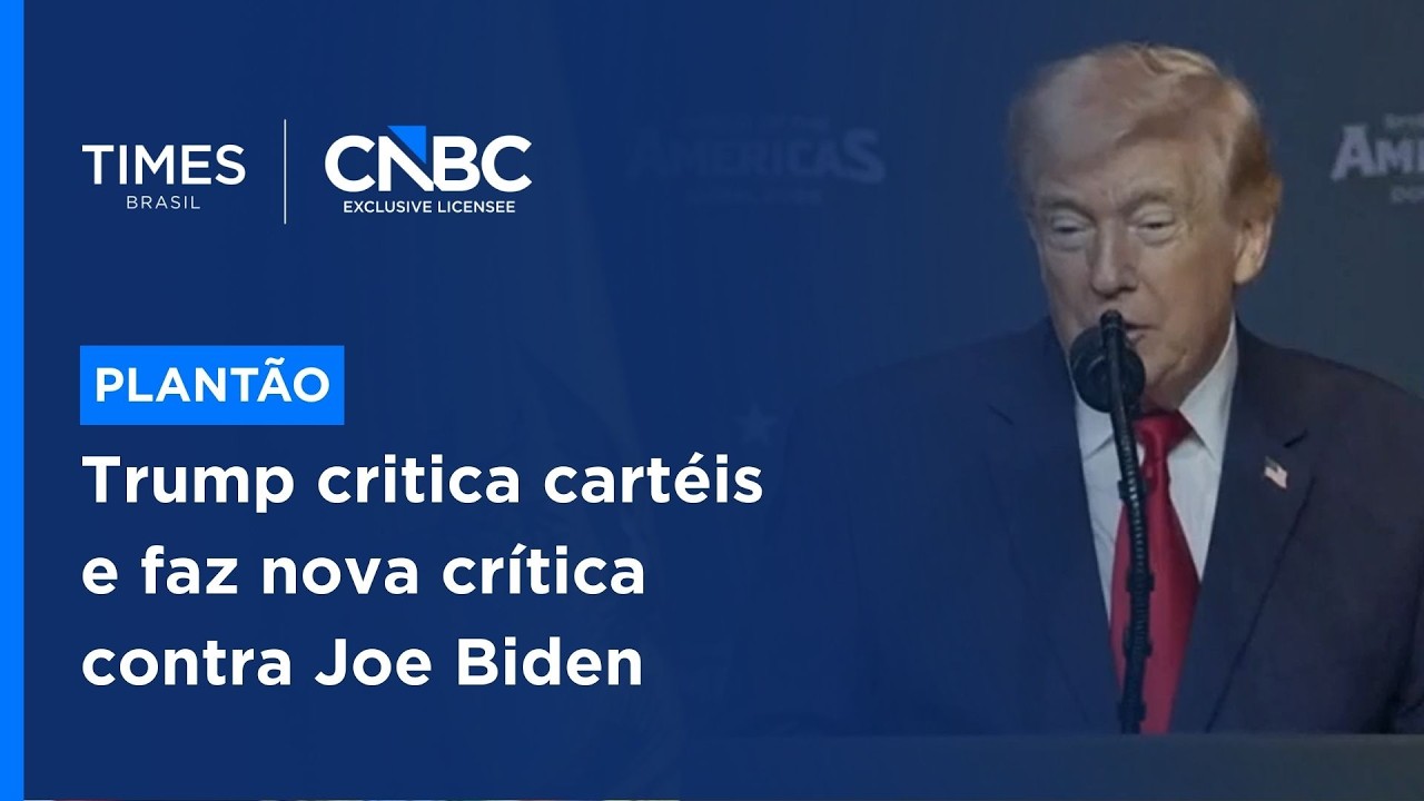Trump abre cúpula Escudo das Américas na Flórida e critica Biden e cartéis na região