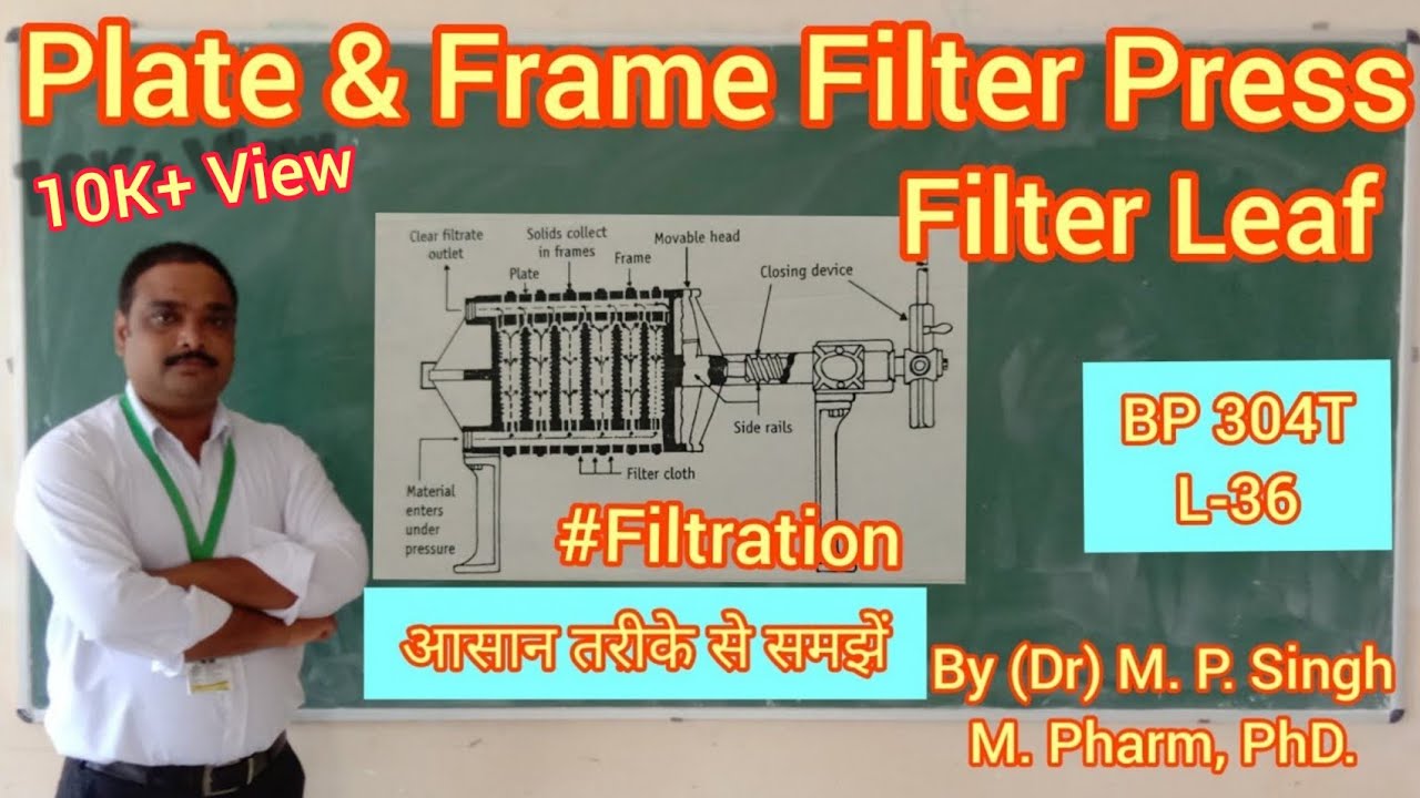 Filtration | Plate & Frame Filter Press | Filter Leaf | Pharmaceutical Engineering | BP304T | L-36