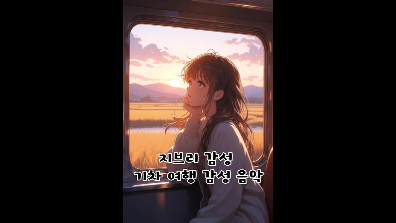 【 지브리감성  발라드 】가끔은 도망치고 싶을때, 기차 타고 떠나는 지브리 음악여행