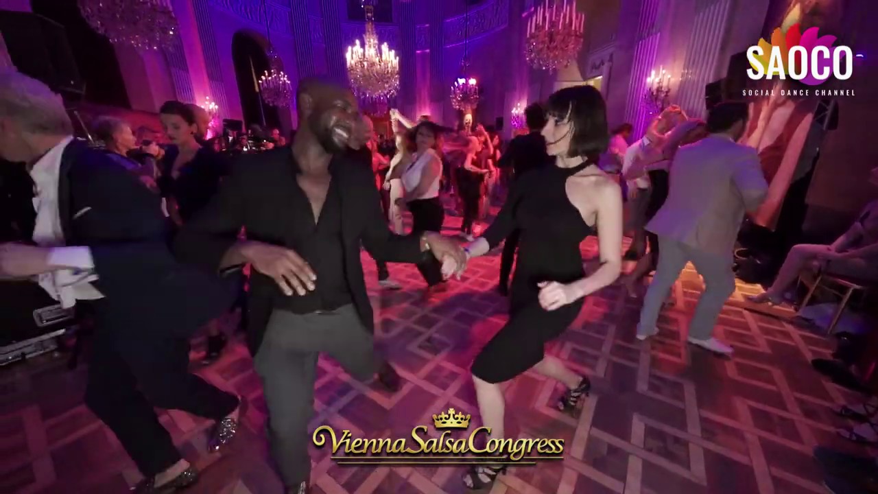 Sean Babatunde and Barbara Hegyi Salsa Dancing at Vienna Salsa Congress 2019, Saturday 07.12.2019