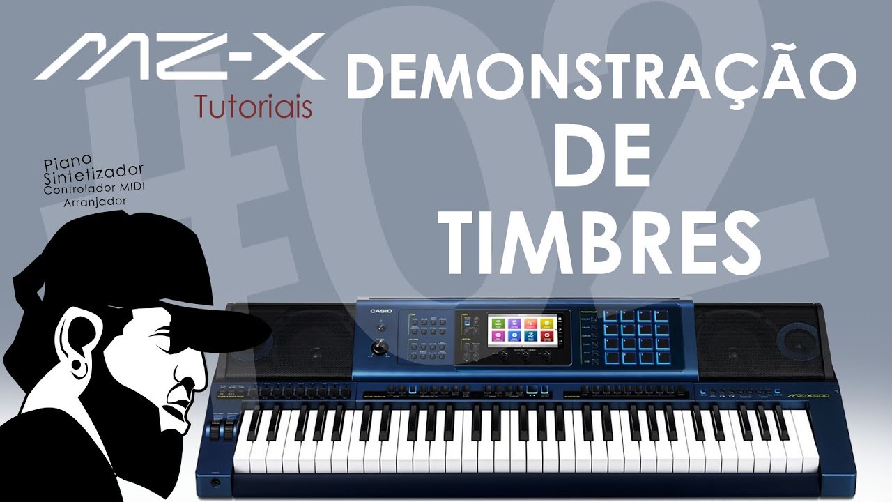 Demonstração de Timbres  (Inclusive Órgãos Drawbar) | Tudo Sobre O Casio MZ-X500