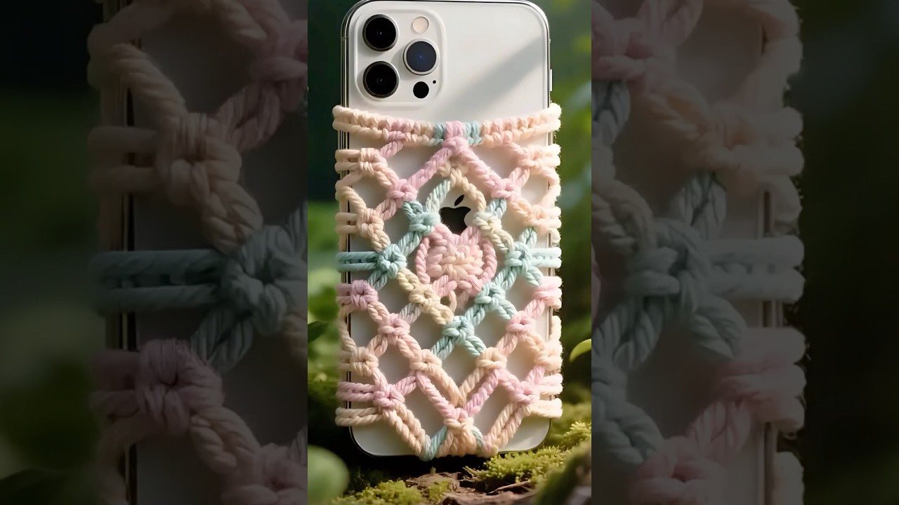 Hey!! No words!! Amazing and Beautiful both luxury and simple macram&eacute; phone cases🤤🫠😍#diy #craft