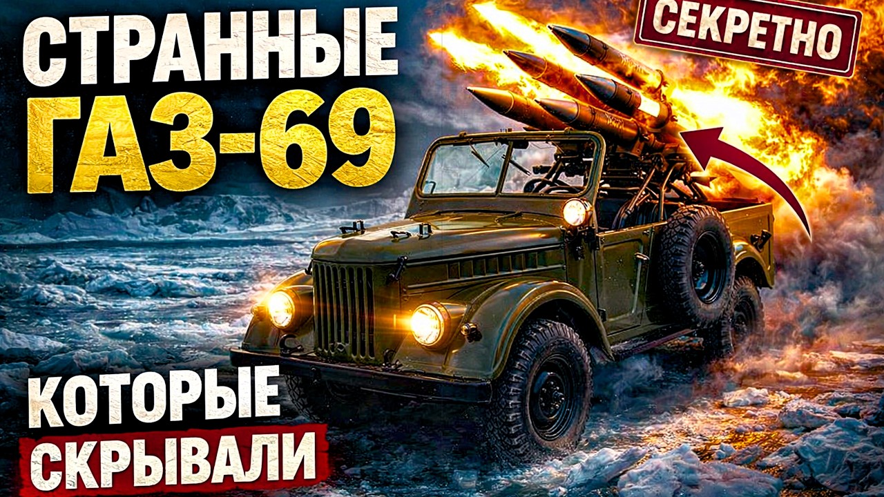 8 Странных ГАЗ-69, Которые Реально Существовали — Ракетоносец, Амфибия и Полярник СССР