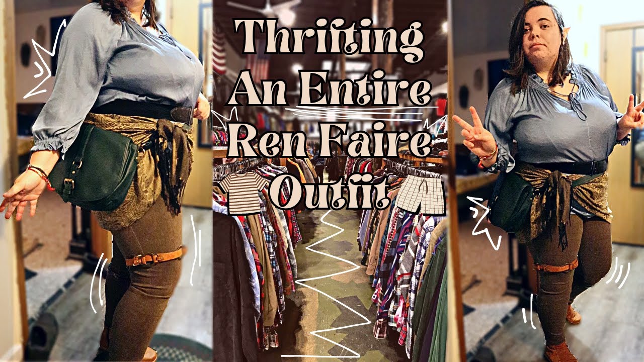 THRIFTING AN ENTIRE RENAISSANCE FAIRE OUTIFT! | Thrifting, Haul, and Try On! | for my first ren fest