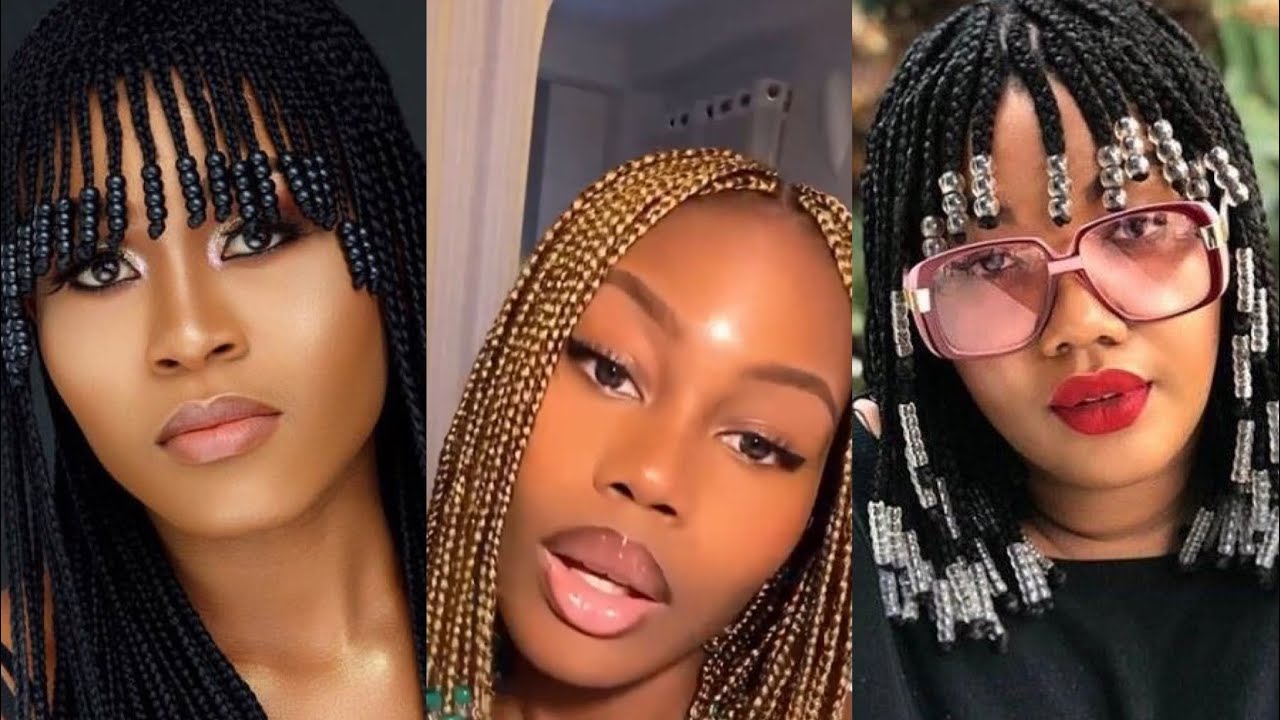 Latest Trendy Braids with Beads Hairstyles For Beautiful Ladies ❤️🌹☺️