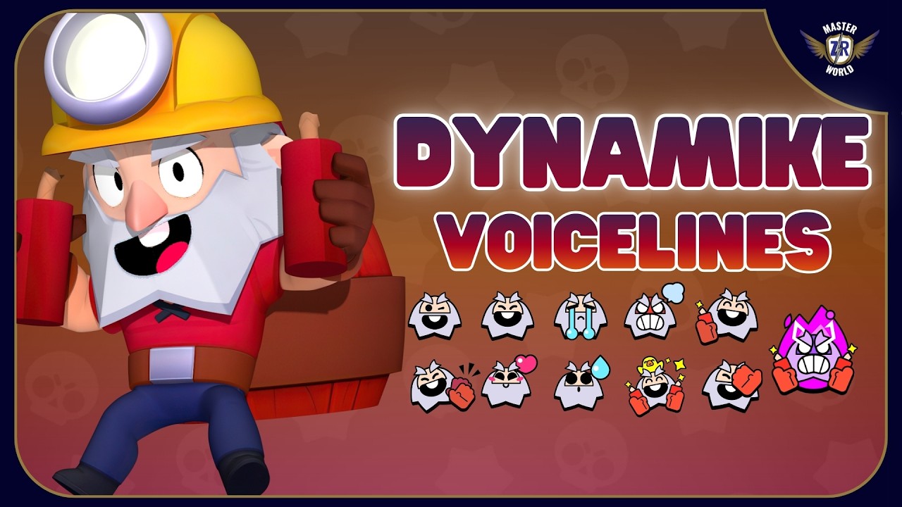 Все реплики Dynamike | Brawl Stars