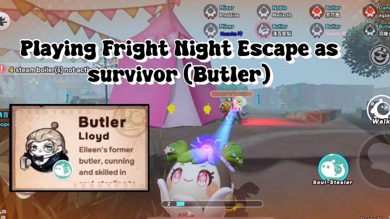 Playing Fright Night Escape as survivor (Butler) - Eggy Party