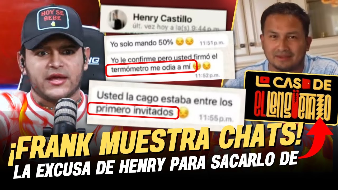 ¡Frankoficial saca mensajes de Henry en Exclusiva el socio de el nuevo reality! 