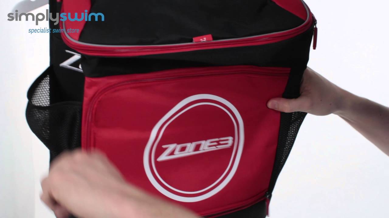 Zone 3 Transition Backpack - Black and Red - www.simplyswim.com