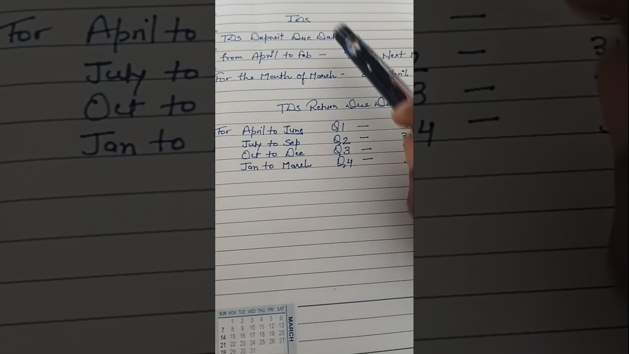 tds return due date #tds deposit due date #tds #tax #tds kab jama katwana hota hai #taxfix
