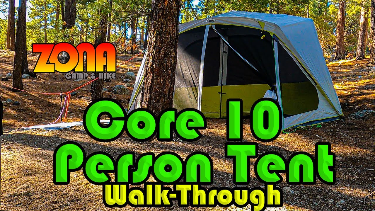 Core 10  Person Straight Wall Tent Walk Around Review | Lawson Hammock Preview