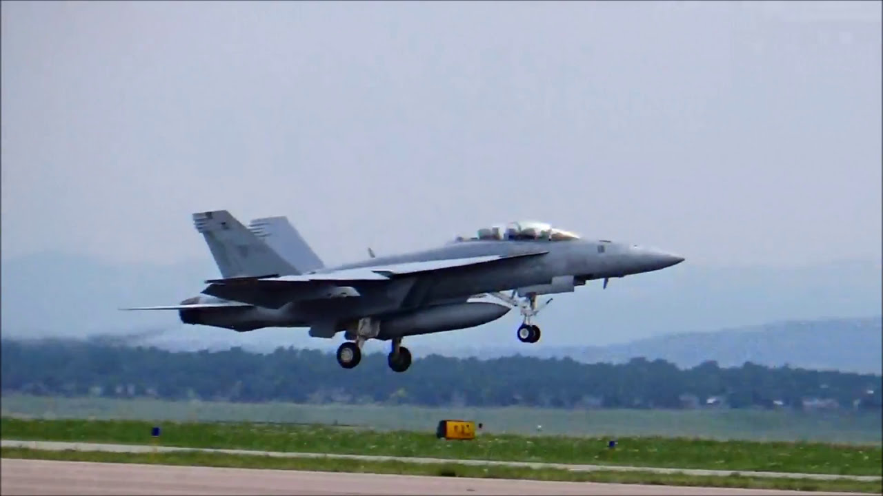 Rocky Mountain Airport F/18 Takeoff