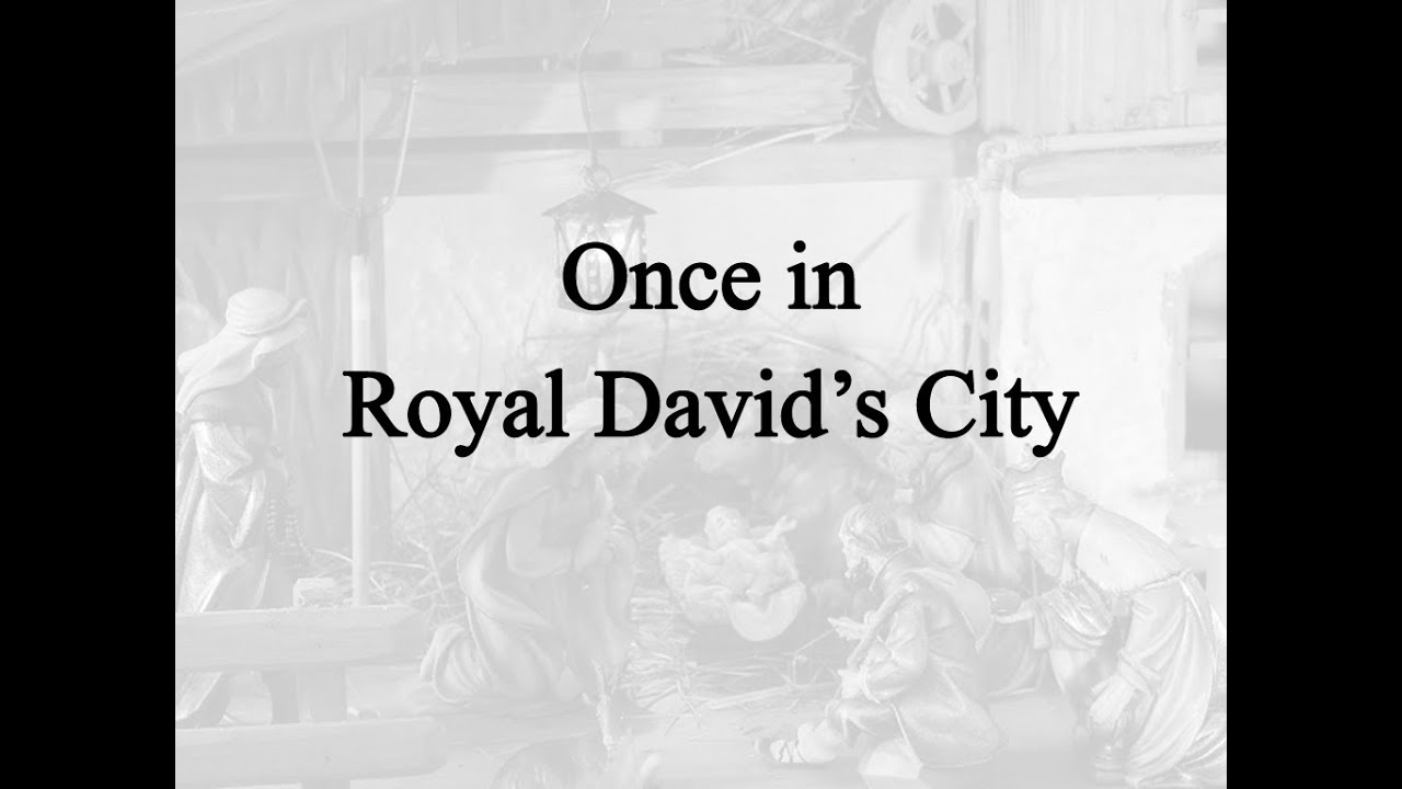 Once in Royal David's City (Hymn Charts with Lyrics, Contemporary)