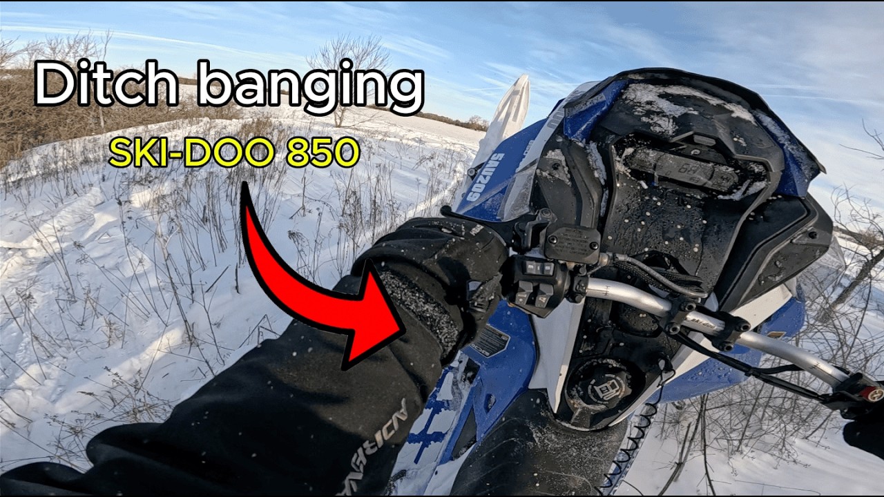 Skidoo Backcountry 850 with MBRP RACE CAN ditchbanging