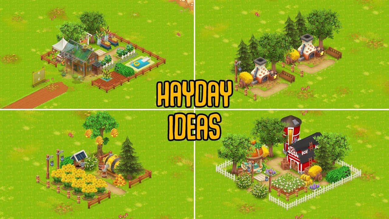 hayday ideas pt.1 by @Puwamoto  | Hayday Farm inspiration 