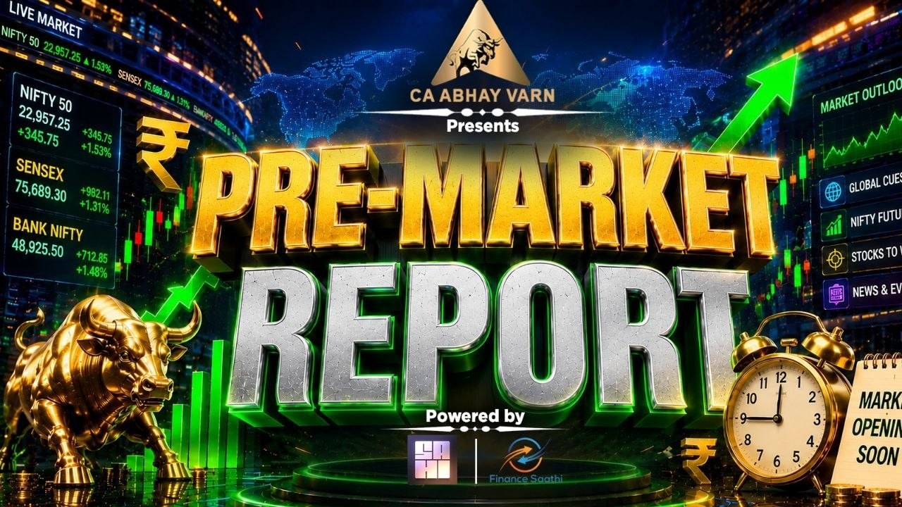 Pre-Market Report | Nifty & Bank Nifty Prediction | Stock Market Today | Pre Market Analysis Today