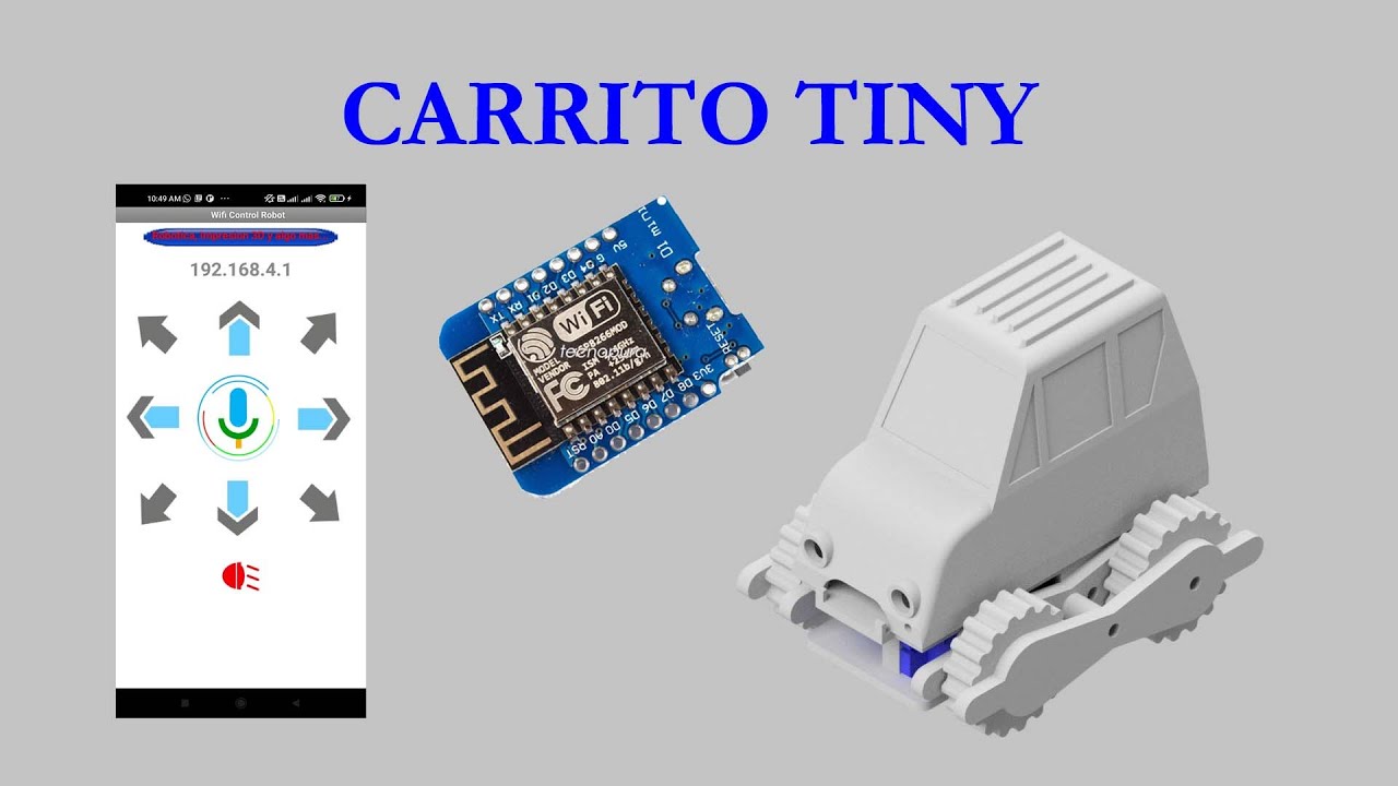 !!! ESPECTACULAR !!! MINI CARRO CONTROLADO POR WIFI Y VOZ
