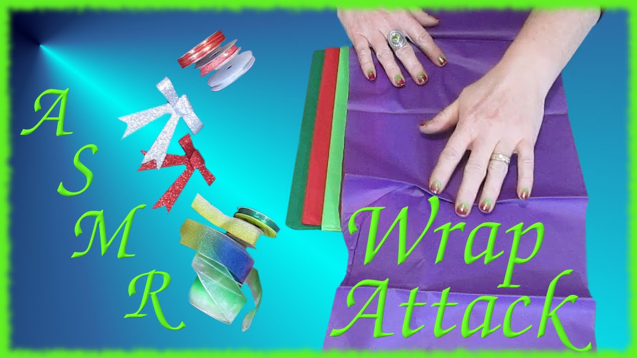 Wrapping Paper/Ribbon Show & Tell ASMR Crinkly sounds