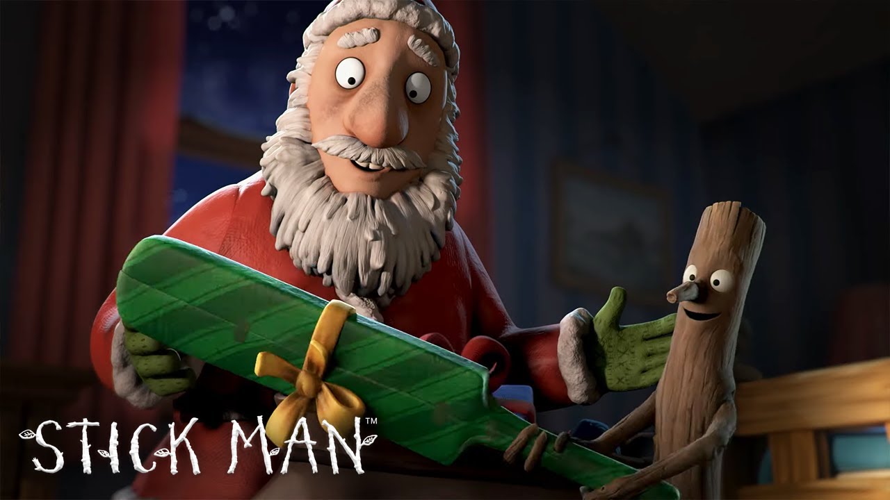 Stick Man helps Santa deliver presents! @GruffaloWorld: Stick Man