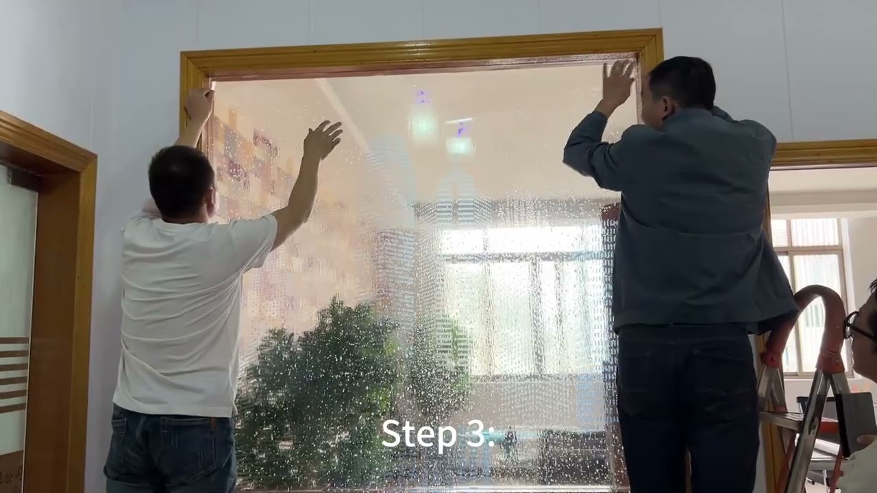 Ultra-transparent Glass Sticker Application Process