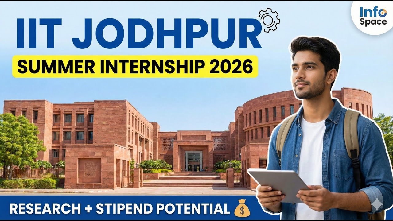 🏛️ Летняя стажировка в IIT Jodhpur 2026! Подайте заявку прямо сейчас на участие в исследовательск...